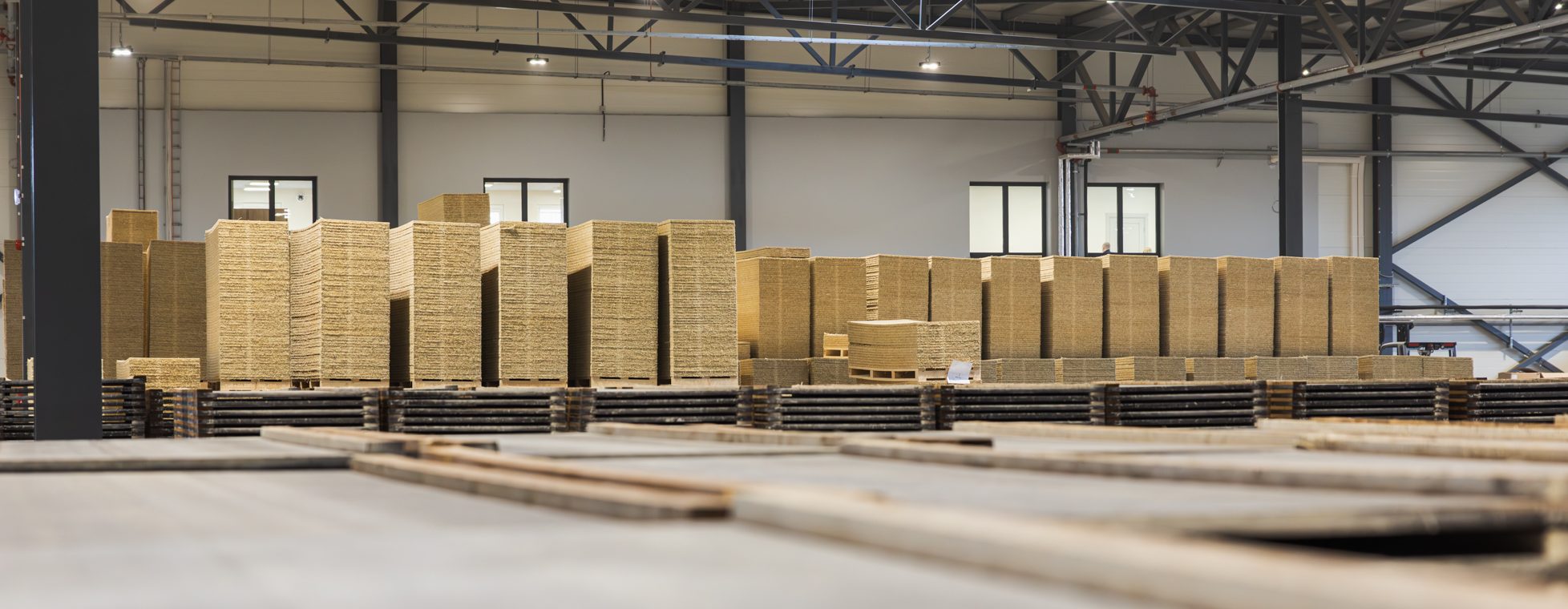 Built for precision, efficiency, and scale, our fully automated 15,000 m² facility produces up to 4.5 million m² of premium wood wool acoustic panels each year with consistent quality and reliable performance.